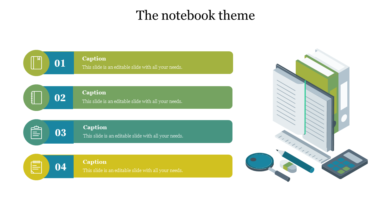 Free - Get The Notebook Theme PowerPoint Presentation Template